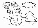 Snowman Christmas Coloring Pages New Christmas Snowman Coloring Page for Kids