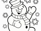 Snowman Coloring Pages for Kindergarten Christmas Coloring Pages