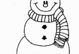 Snowman with Scarf Coloring Page Free Snowman & Scarf Coloring Page Christmas Snowman 19