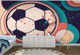 Soccer Ball Wall Mural Paint Effect soccer Ball Wall Mural Murawall