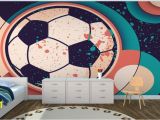 Soccer Murals for Bedrooms Paint Effect soccer Ball Wall Mural Murawall Murawall