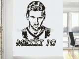Softball Wall Murals Football Team Logo Wall Art Sticker Messi Vinyl Wall Sticker for