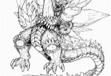 Space Godzilla Coloring Pages Ultimate Space Godzilla Coloring Page