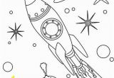 Space themed Coloring Pages Rocket In Space Coloring Page