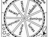 Spanish Days Of the Week Coloring Pages Dias De La Semana