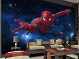 Spiderman Wall Mural Huge Superhero Marvel Großhandel 3d Stereo Continental Tv Hintergrundbild Wohnzimmer