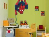 Spiderman Wall Mural Sticker Spiderman Cartoon Wall Sticker Pvc Self Adhesive Movie Wall Decal for Kids Room and Living Room Home Decoration Decorative Stickers for the Wall