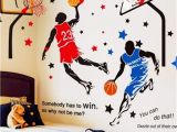 Sports Wall Mural Decals Kelay Fs 3d Basketball Wall Decals Sports Decals Basketball Stickers Wall Decor Basketball Player Wall Stickers for Boys Room Bedroom Decor