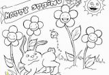 Spring Coloring Pages Printable for Adults Happy Spring Coloring Pages Place Pinterest