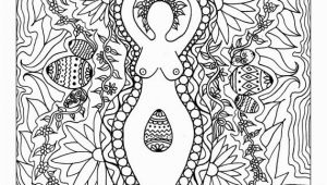 Spring Equinox Coloring Pages Ostara Goddess Mandala Coloring Page