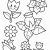 Spring Flower Coloring Pages for toddlers Spring Flowers Coloring Page
