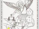 St Michael Coloring Page Preschool Religious