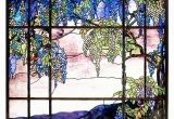 Stained Glass Wall Murals Tiffany Stained Glass Panel View Of Oyster Bay