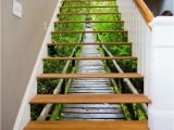 Stair Riser Murals 3d forest Path View 367 Stairway Stairs Risers Stickers Mural