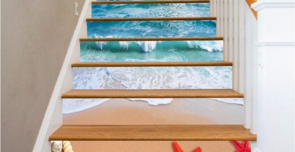 Stair Riser Murals Details About 3d Sky Sea Beach Stair Risers Decoration Mural