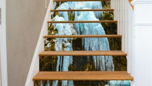 Staircase Wall Mural Ideas 3d Ice and Snow 752 Stair Risers In 2019