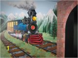 Steam Train Wall Mural so Cool for A Kids Bedroom Wall