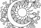 Sun and Moon Coloring Pages for Adults Pop Art Sun Moon and Stars Coloring Page