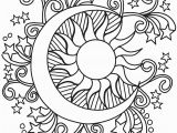 Sun and Moon Coloring Pages for Adults Pop Art Sun Moon and Stars Coloring Page