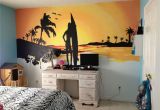 Sunset Wall Mural Painting Beach Sunset Mural My Husband and I Painted for My 10 Year