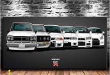 Super Car Wall Mural 2019 Nissan Vintage Skyline Super Car Canvas Prints Wall Art Oil Painting Home Decor Unframed Framed 24×48 From Wumami $5 98