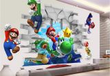 Super Mario Bros Wall Mural Kids Bedroom Decals Dekor