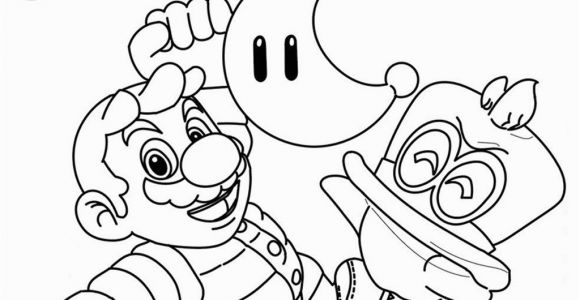 Super Mario Odyssey Coloring Pages to Print Super Mario Odyssey Coloring Pages Funy Line Drawing