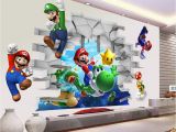 Super Mario Wall Mural 3d Vinyl Wand Aufkleber Gelegentlich Aufkleber Etiketten