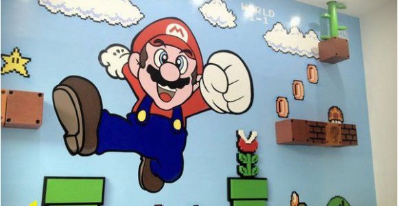 Super Mario Wall Mural Mario Wall Mario In 2019