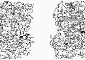 Super Smash Brothers Coloring Pages 4724 Mario Free Clipart 24