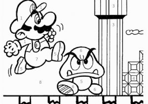 Super Smash Brothers Coloring Pages Super Mario Brothers Kids Color by Number Coloring Page
