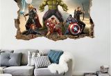 Superhero Wall Mural Stickers Details About Spiderman Wall Sticker Cartoon Wallpaper 3d Decal