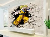 Superhero Wall Murals Wallpaper Dragon Ball Wallpaper 3d Anime Wall Mural Custom Cartoon