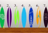 Surf Wall Mural Stickers Surfboards Kids Vinyl Decal Wall Art Wall Mural Graphics for