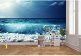 Surf Wave Wall Mural Wave Wall Mural Sea Wall Mural Underwater Wall Mural Self Adhesive Vinly Water Wall Mural Sea Waves Horizon Horizon Sea Wallpaper