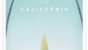 Surfing Wall Murals Posters California as Premium Poster by Henry Rivers