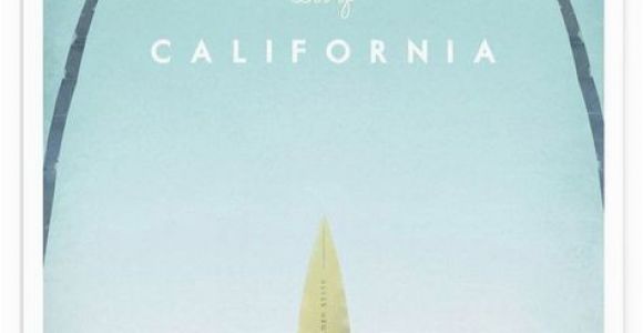 Surfing Wall Murals Posters California as Premium Poster by Henry Rivers