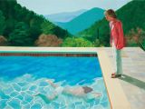 Swimming Pool Wall Murals Hockney S Portrait Of An Artist Pool with Two Figures