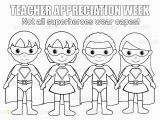 Teacher Appreciation Coloring Pages Printable Instant Download Printable Superhero Teacher by