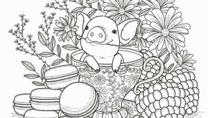 Teacup Coloring Pages to Print Pig In A Tea Cup Adult Coloring Page Coloring