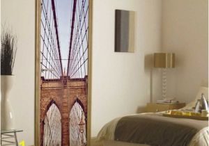 Teen Boy Wall Mural Brooklyn Bridge Door Mural Teen Boys Room In 2019