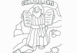 Ten Commandments Coloring Pages Moses Ten Mandments Coloring Pages and the Ten Mandments Bible