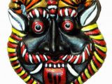 Terracotta Wall Murals Online Hand Art Terracotta Wall Hanging Nazar Battu Decoratives Mask Multi Pack Of 1