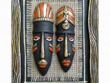 Terracotta Wall Murals Online Tatvam Terracotta Handmade Tribal Face Mask Wall Hanging