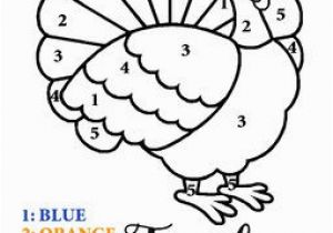 Thanksgiving Coloring by Number Pages Free Color by Number Thanksgiving Turkey