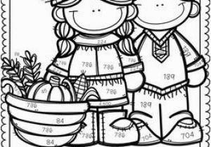 Thanksgiving Coloring by Number Pages Free Place Value Color by Number Thanksgiving themed