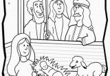 The Good Shepherd Coloring Page Shepherds Visit Baby Jesus Color Sheet