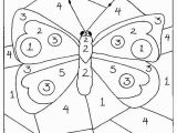 The Number 3 Coloring Page Color by Numbers butterfly Coloring Pages for Kids Printable