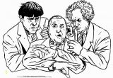 The Three Stooges Coloring Pages the Three Little Stooges Activity Page