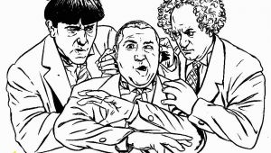 The Three Stooges Coloring Pages the Three Little Stooges Activity Page